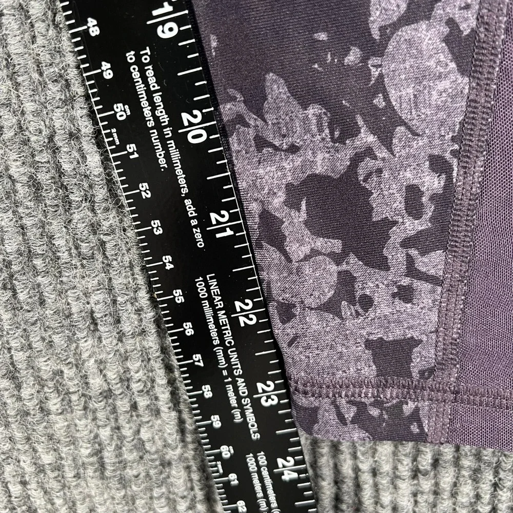 Under Armour Leggings Womens Medium Purple Compression Heat Gear Active Workout
